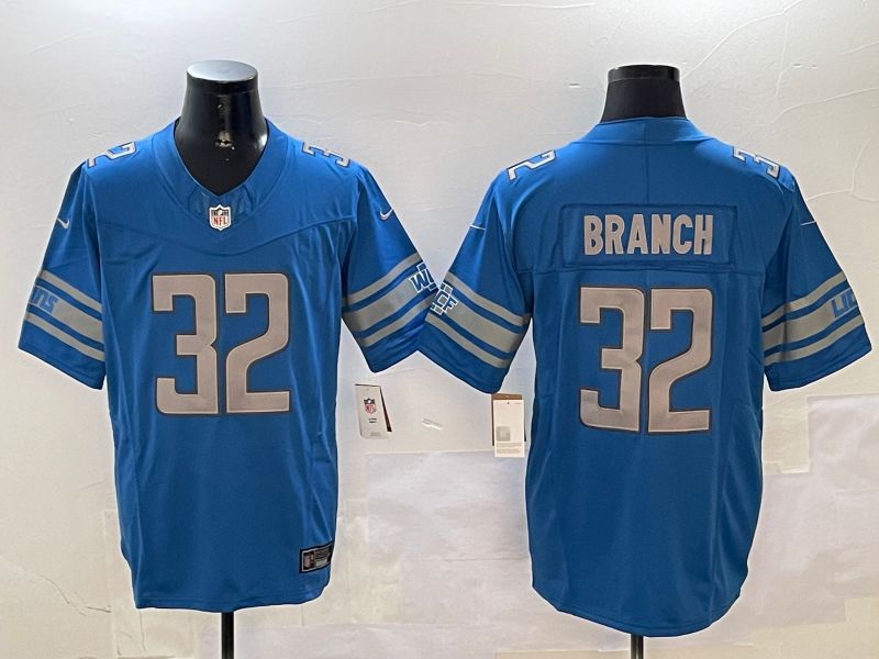 Men Detroit Lions #32 Branch Blue three generations 2024 Nike Limited NFL Jersey style 0102